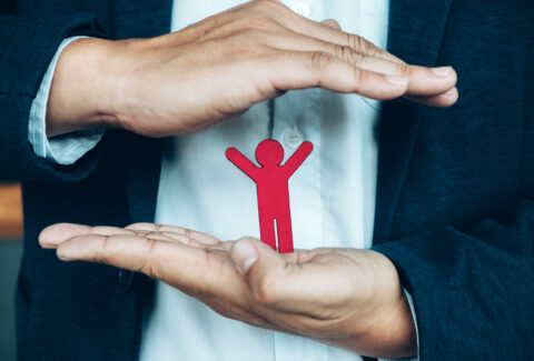 Life and health insurance policy concept idea. Finance and insur