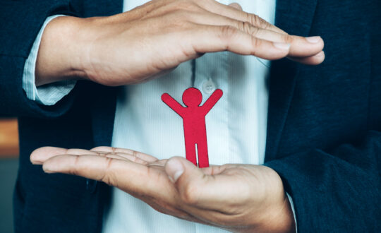 Life and health insurance policy concept idea. Finance and insur